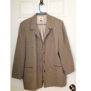 Talbots Plus Size Brown Blazer
